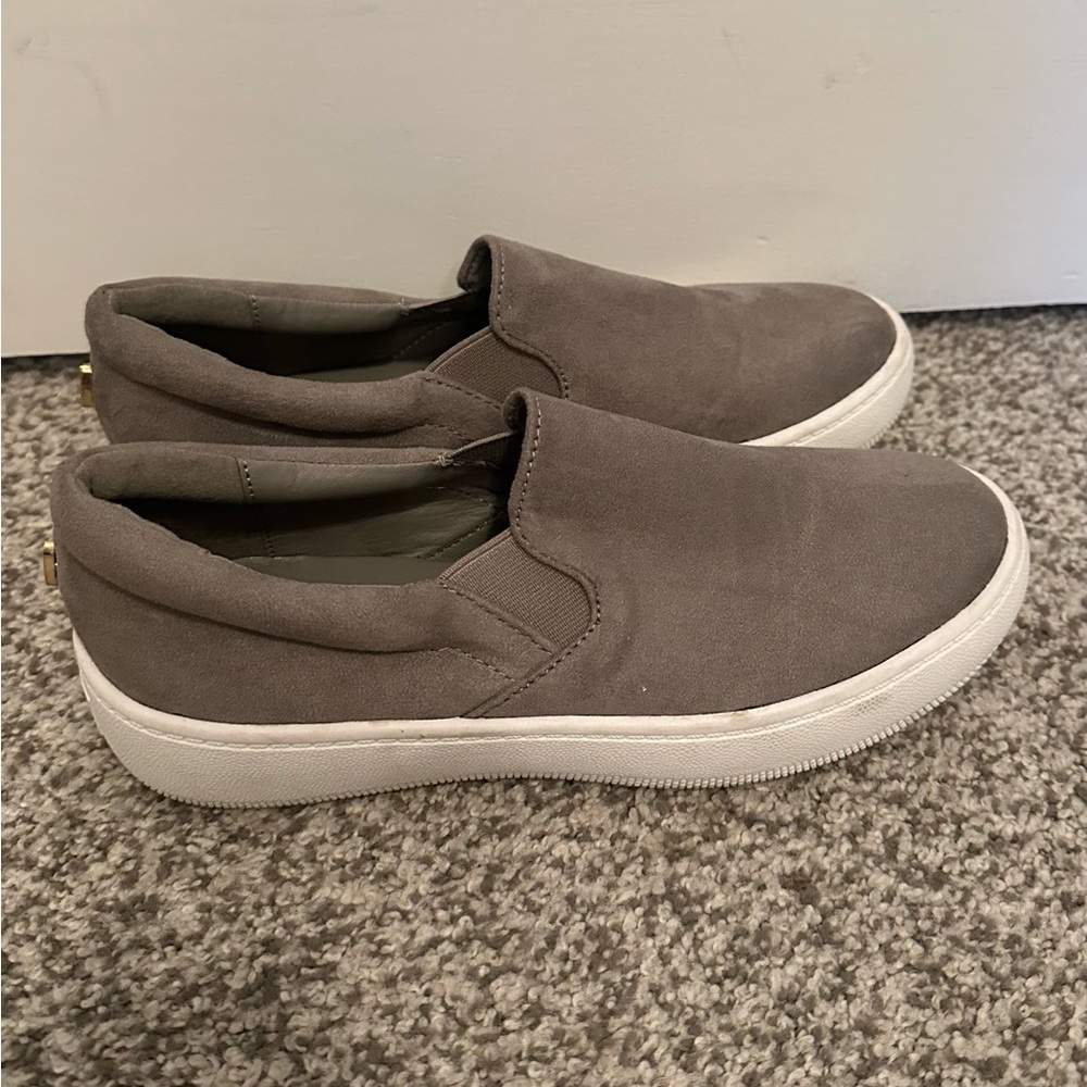 Lulu's Women's Gray Slip-On Sneakers